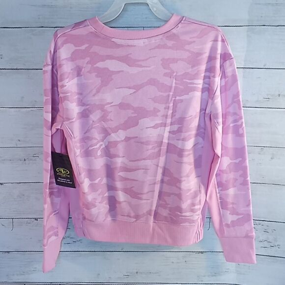 Girls Lightweight Active Athletic Crewneck Sweatshirt Pullover Shirt Top - Picture 2 of 4